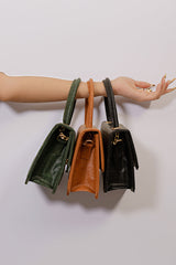 Artistix -  Handbag Croco Shine Olive - Green