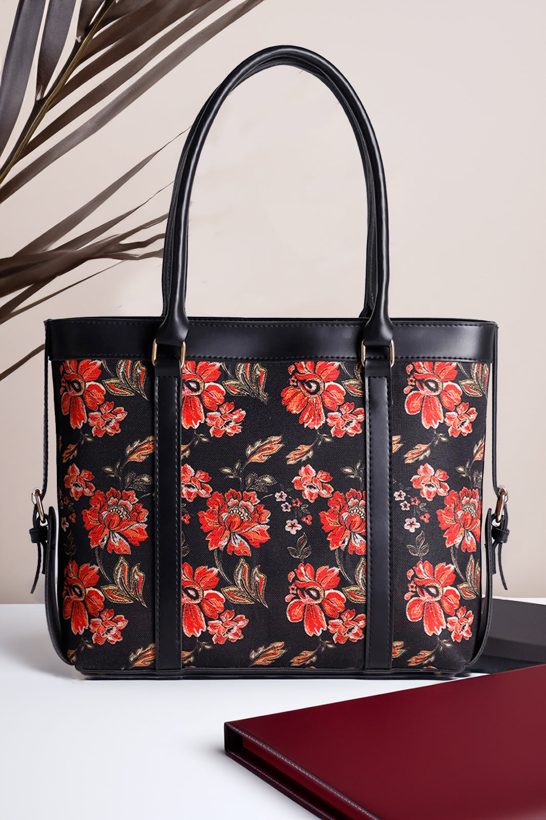 Artistix - Canvas Strap Tote Bags Midnight Bloom
