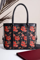 Artistix - Canvas Strap Tote Bags Midnight Bloom