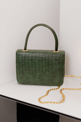Artistix -  Handbag Croco Shine Olive - Green