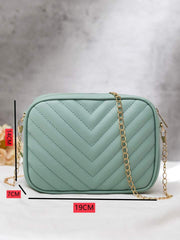 Artistix -  Chevron Charm Crossbody Bag ~Sea mist
