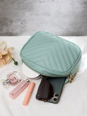 Artistix -  Chevron Charm Crossbody Bag ~Sea mist
