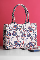 Artistix - Canvas Tote Bags Blue Leaf