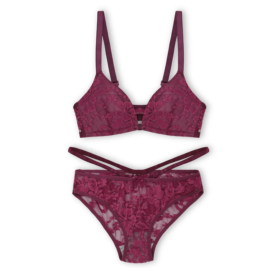 Max Front Open Padded Bra and Panty Set