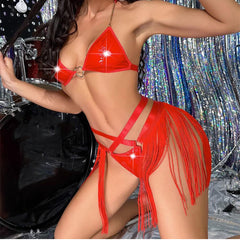 Damon Heart Faux Leather Style Lingerie