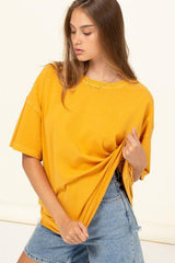 Artistix - Premium Drop Shoulder Tee Unisex Mustard