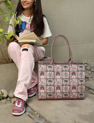 Artistix - Canvas Tote Bags Pink Palm