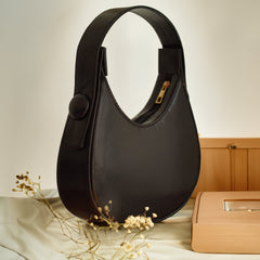 Artistix - Plain Hobo HandBag - Black