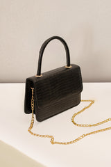 Artistix -  Handbag Croco Shine - Black