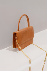 Artistix -  Handbag Croco Shine - Caramel