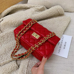 Artistix -  Quilted DockLock Crossbody Bag ~ Red