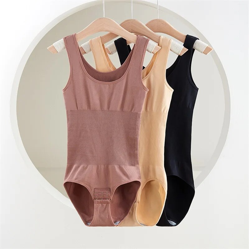 Flarixa Full Body Corset Crotch Buckle Body Shaper