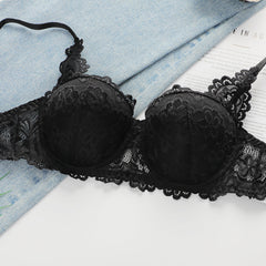 Bra Set -  Noir Petal