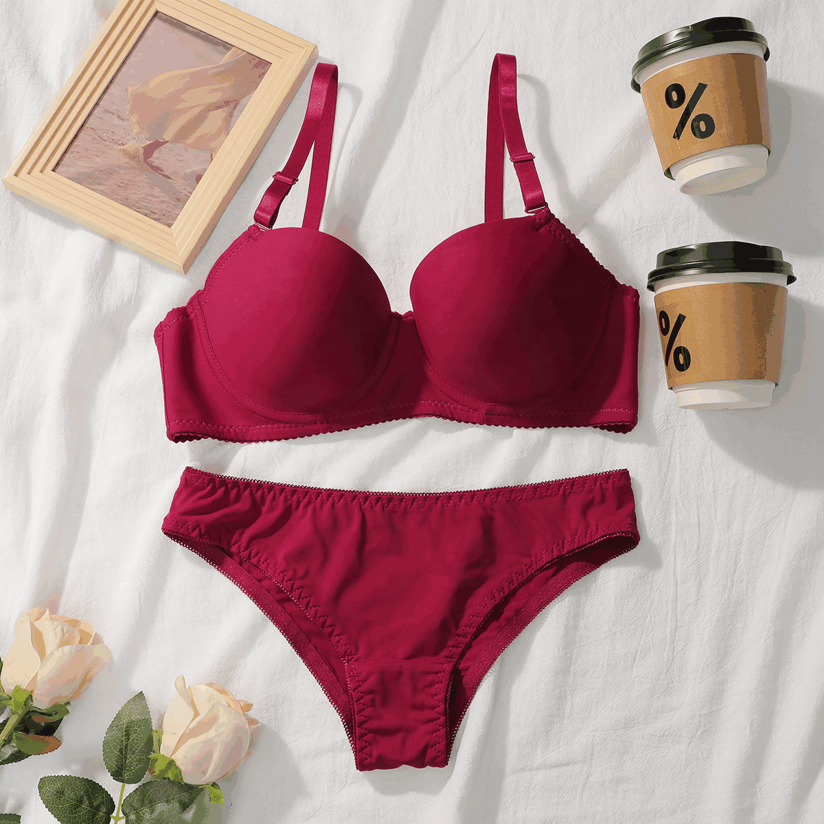 Bra Set - Ruby Curve