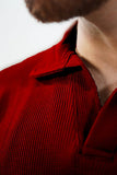 Artistix - Waffle Knitted Polo - Maroon