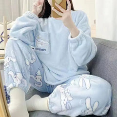 Blue Rabbit Fleece Pajama Suit