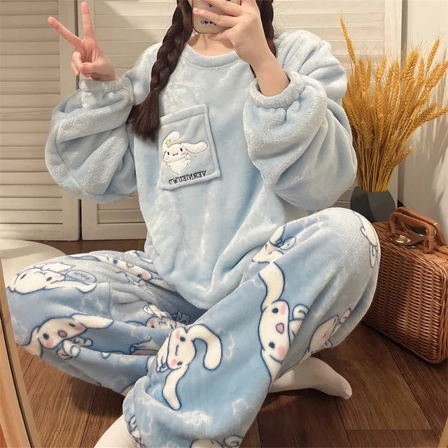 Blue Rabbit Fleece Pajama Suit