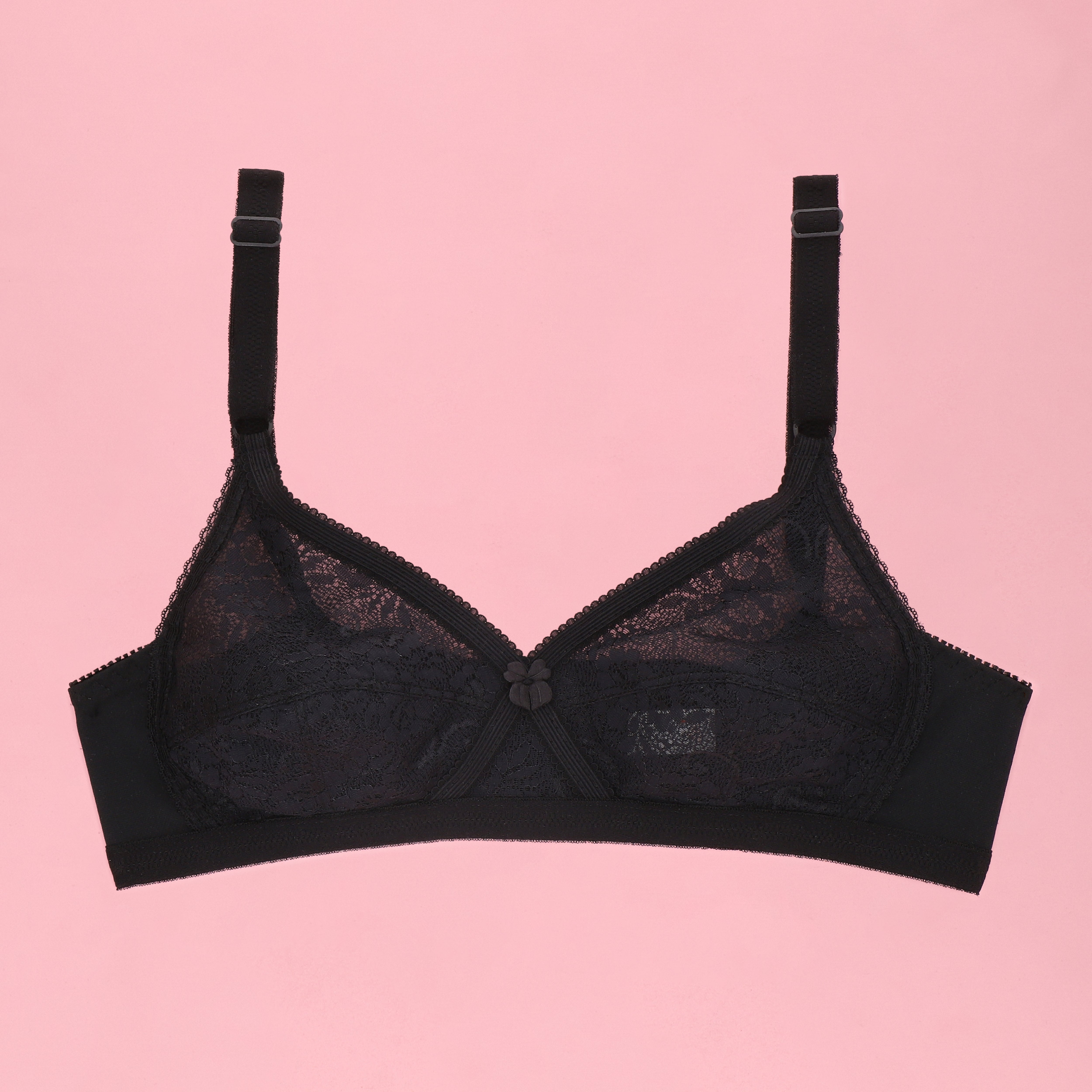 Cross Net Casual Non Padded Wireless Bra