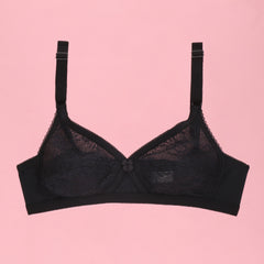 Cross Net Casual Non Padded Wireless Bra