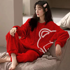 Bear Hug Fleece Pajama Suit
