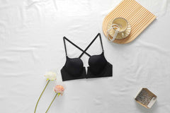 Crisscross Back Push-Up Bra
