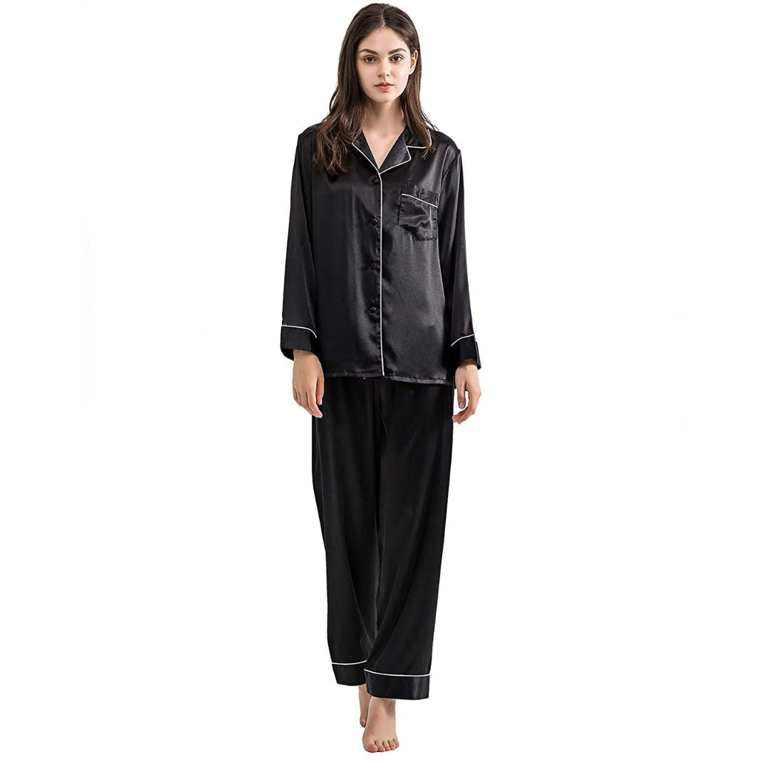 Artistix - Silk PJ Set Black