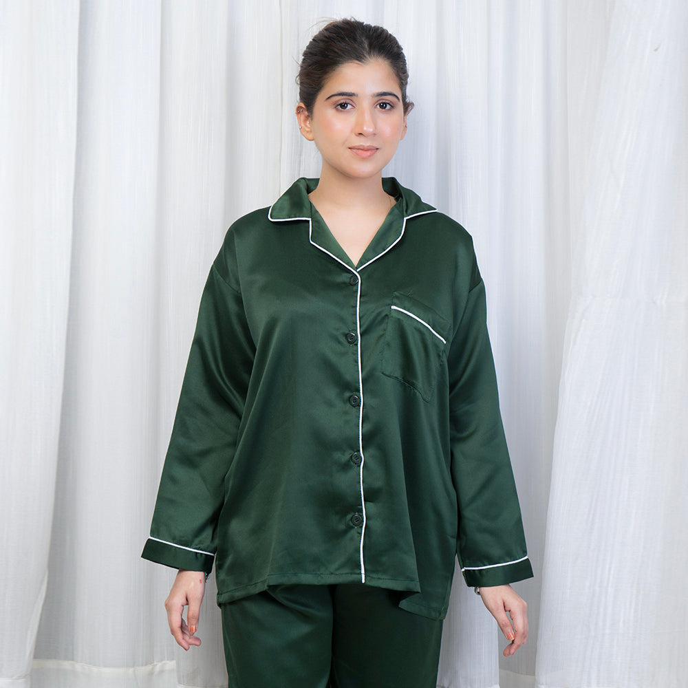 Artistix - Silk PJ Set Green