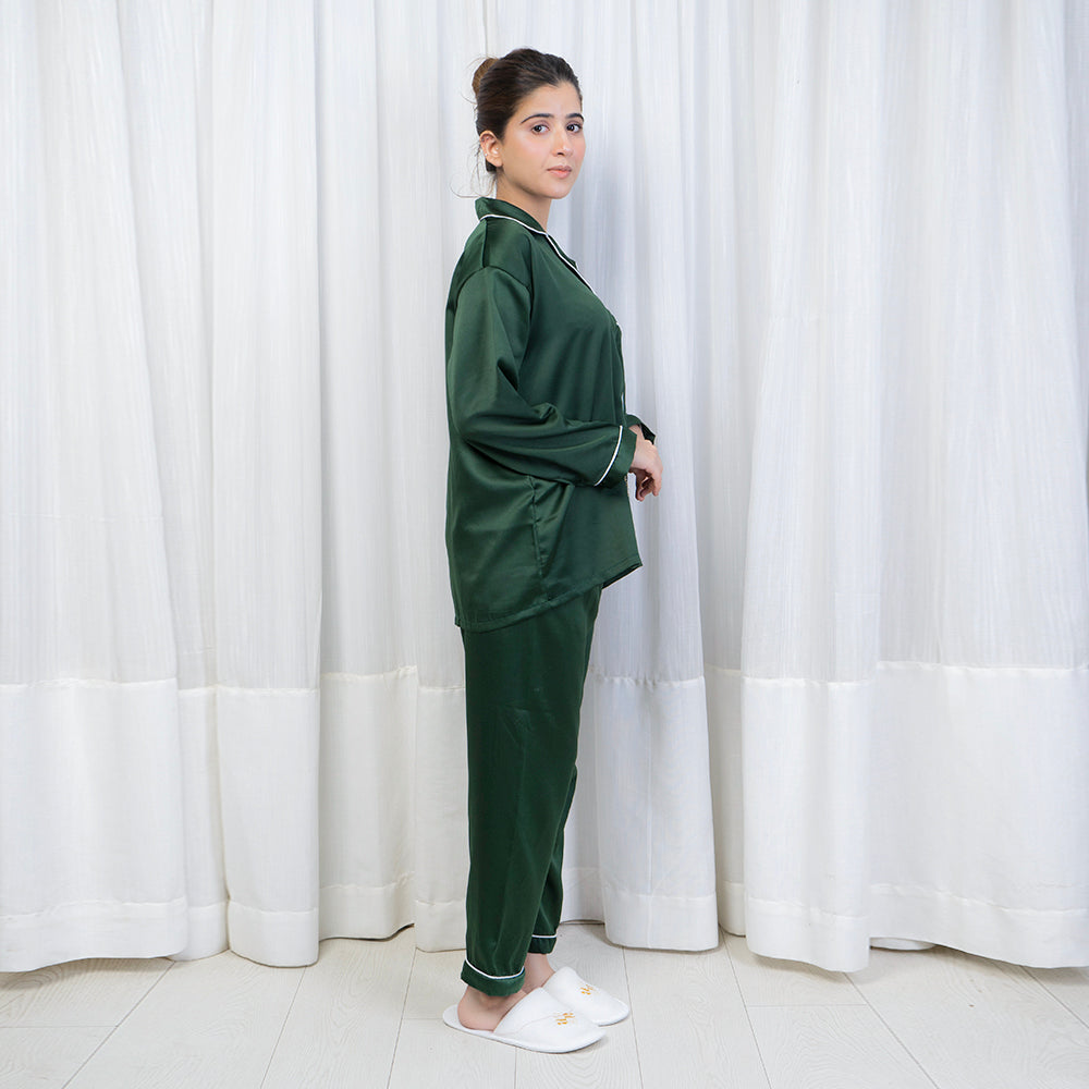 Artistix - Silk PJ Set Green
