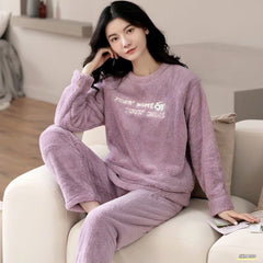 Amethyst Purple Fleece Pajama Suit