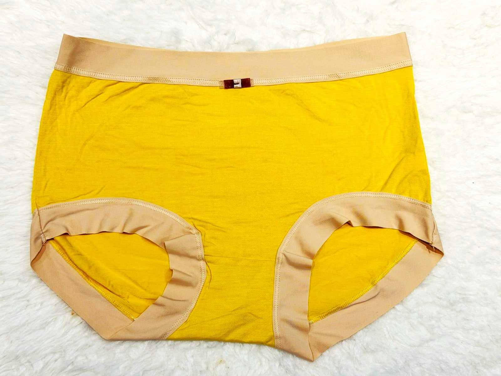 Plus Size Plain Brief Cotton Panty