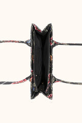Artistix - Canvas Tote Bag Black Floral