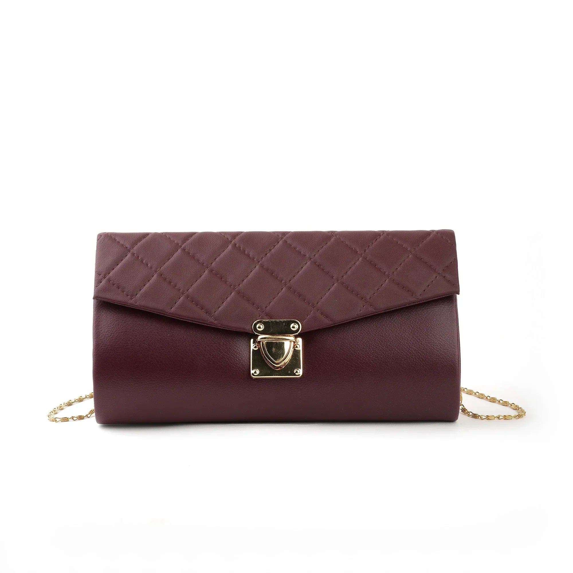 Artistix - Quilted Clutch Maroon