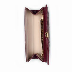 Artistix - Quilted Clutch Maroon