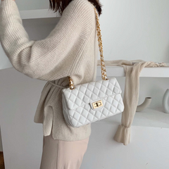 Artistix -  Quilted DockLock Crossbody Bag ~ White