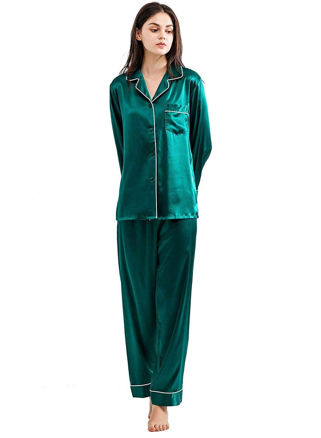Artistix - Silk PJ Set Green