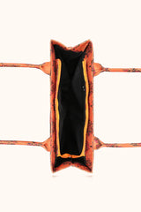 Artistix - Canvas Tote Bag Orange Floral