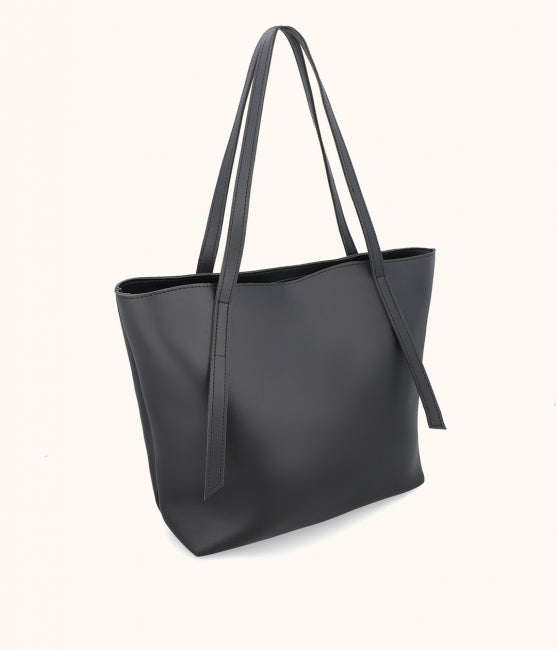 Artistix - Minimalist Shoulder Tote Bag - Black